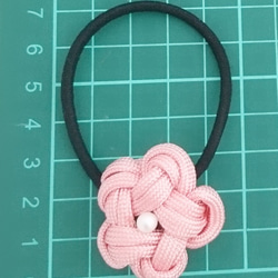 《送料無料》パラコード ヘアゴム お花 Paracord 4枚目の画像