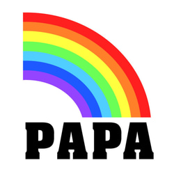 Tシャツ 『 PAPA MAMA KIDS BABY 』 虹 半袖 組み合わせ自由 セット 親子 7枚目の画像
