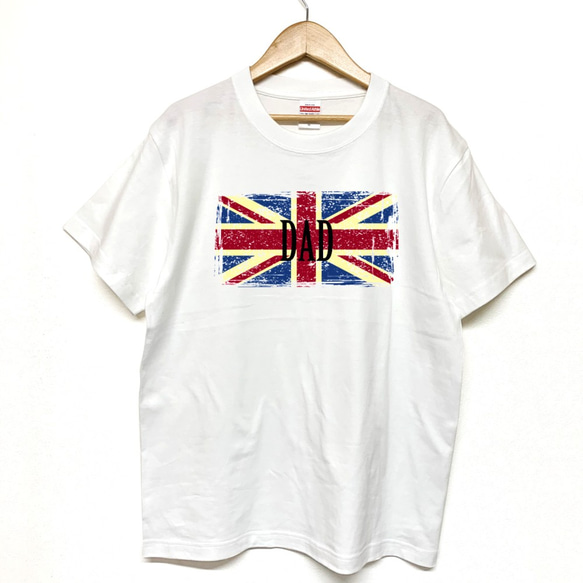 Tシャツ 『 DAD 』 イギリス type1 半袖 前面 メンズ 1枚目の画像