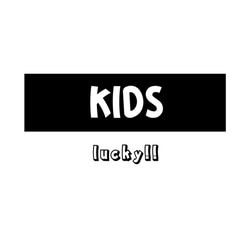 Tシャツ 『 KIDS 』 タグネーム(lucky) 半袖 前面 男の子 女の子 キッズ ジュニア 3枚目の画像