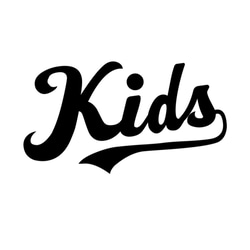 Tシャツ 『 Kids 』 流れるネーム 半袖 前面 男の子 女の子 キッズ ジュニア 3枚目の画像