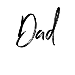 Tシャツ 『 Dad 』 デザインネーム　type1 半袖 前面 メンズ 3枚目の画像