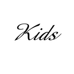 Tシャツ 『 Kids 』 デザインネーム(筆記体)　type2 半袖 前面 男の子 女の子 キッズ ジュニア 3枚目の画像