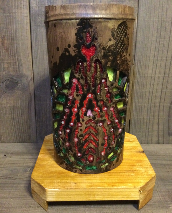 竹明かり•竹灯籠　「火の鳥と月桂樹」 2枚目の画像