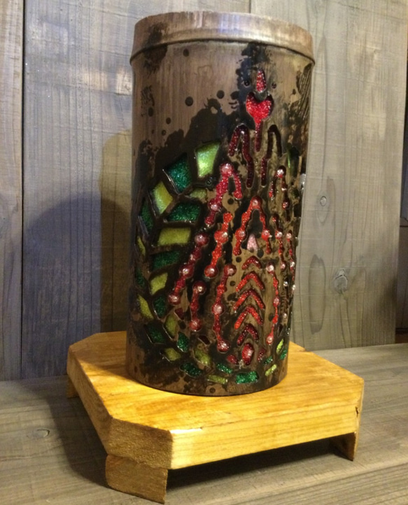 竹明かり•竹灯籠　「火の鳥と月桂樹」 4枚目の画像