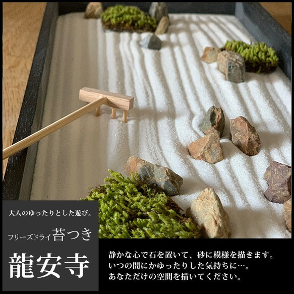 可以更真實地再現龍安寺！凍乾苔蘚 [Karesansui Kit &lt;Ryoanji&gt; Freeze 第1張的照片