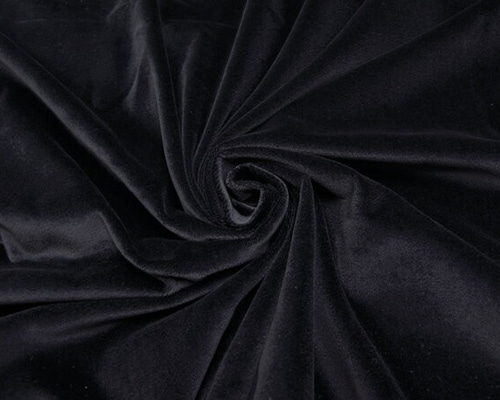 黒の別珍 コットン100％ K46輸入生地 ドイツ製 生地 輸入生地屋Lunon