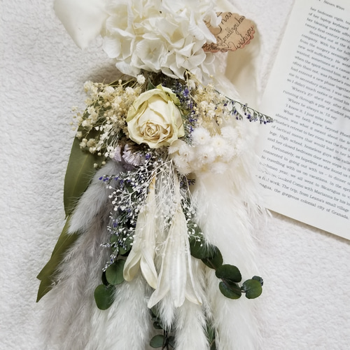 ドライフラワー プリザーブドフラワー スワッグ ブーケ アンティーク  