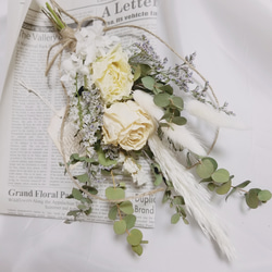 ドライフラワー プリザーブドフラワー スワッグ ブーケ アンティーク
