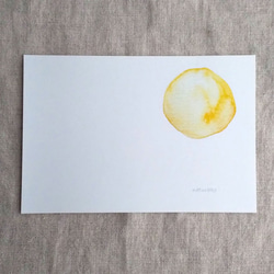 月夜思念水彩畫“月亮”明信片/3 件套 naturako 第2張的照片