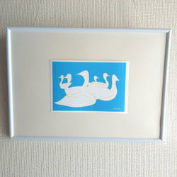藝術“天鵝”明信片/3 件套 Naturaco 第6張的照片