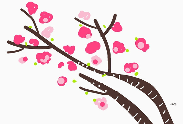 鮮やか　桜　 ポストカード　/３枚セット　ナチュラコ　 3枚目の画像