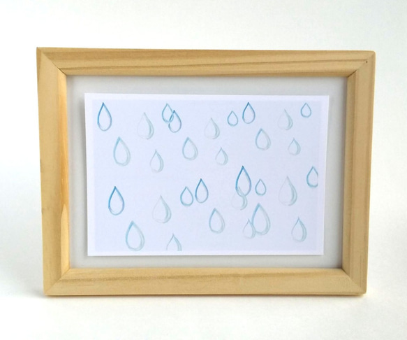 水の癒やし「ドロップス」水彩画　ポストカード/3枚セット  ナチュラコ 3枚目の画像
