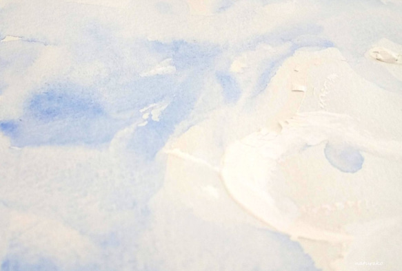 水彩画「そら」ポストカード /3枚セット   naturako 2枚目の画像