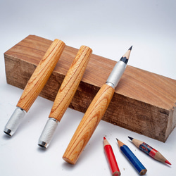 文具 文房具 天然木 ヤマザクラ 鉛筆補助軸 エクステンダー ペン・筆記