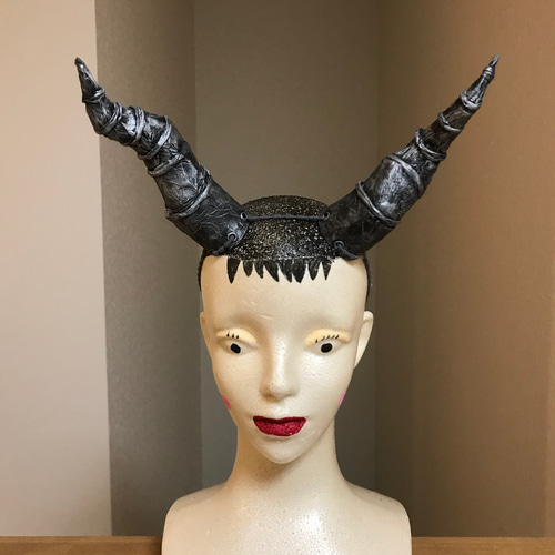 鬼、悪魔の角（色:silver） ハンドメイド 立体・オブジェ