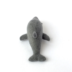 【受注制作】羊毛フェルト 幸せを呼ぶイルカ(ジンベエザメのお友達) 6枚目の画像