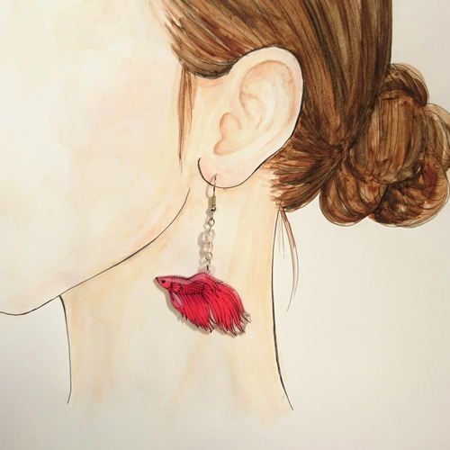 花火様♡専用ページ〔ネジバネイヤリング〕 ネジバナ風イヤリング イヤリング・ノンホールピアス iRo iRo +