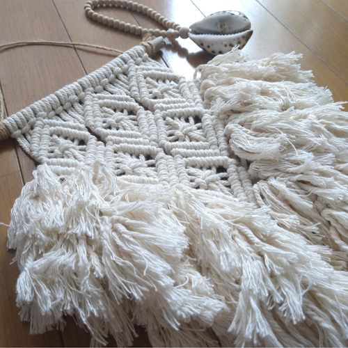 No.102 ふさふさフリンジのマクラメタペストリー No.102 ふさふさフリンジのマクラメタペストリー