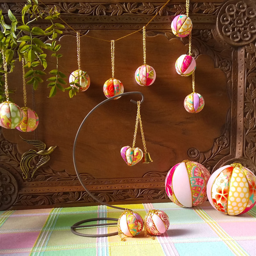 手鞠手毬クリスマスてまりオーナメント置物