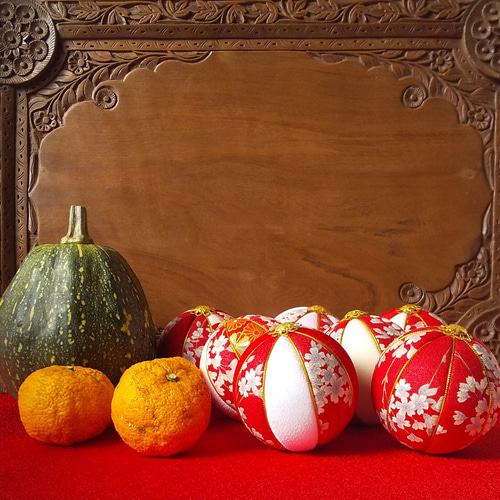 真理【 まり 】 てまり 手鞠 手毬 木目込み 置き飾り 吊るし飾り