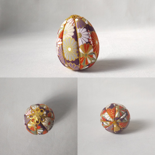 日本卵 木目込み 卵 玉子 てまり 置き飾り 吊るし飾り ️ 送料無料