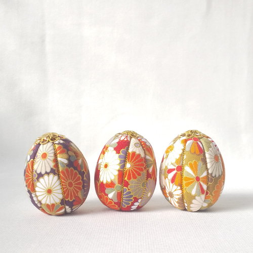 日本卵 木目込み 卵 玉子 てまり 置き飾り 吊るし飾り ️ 送料無料