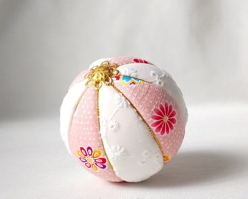 かっぱ☆木目込み　手鞠 真理【 まり 】てまり 木目込み 置き飾り 吊るし飾り ️ 送料無料 追跡