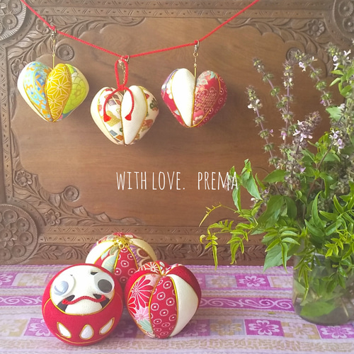 真理【 まり 】てまり 木目込み 置き飾り 吊るし飾り ️ 送料無料 追跡