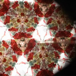 ドライチェンバー式万華鏡　赤系 3枚目の画像