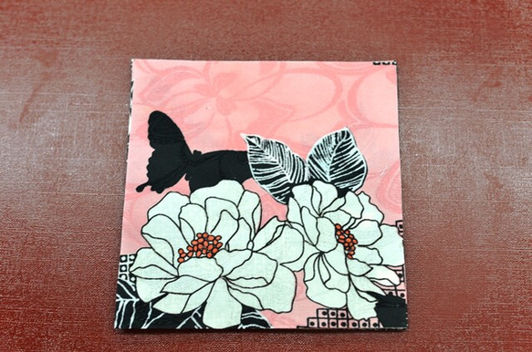 布折り紙  桃色薔薇 10枚セット 1枚目の画像
