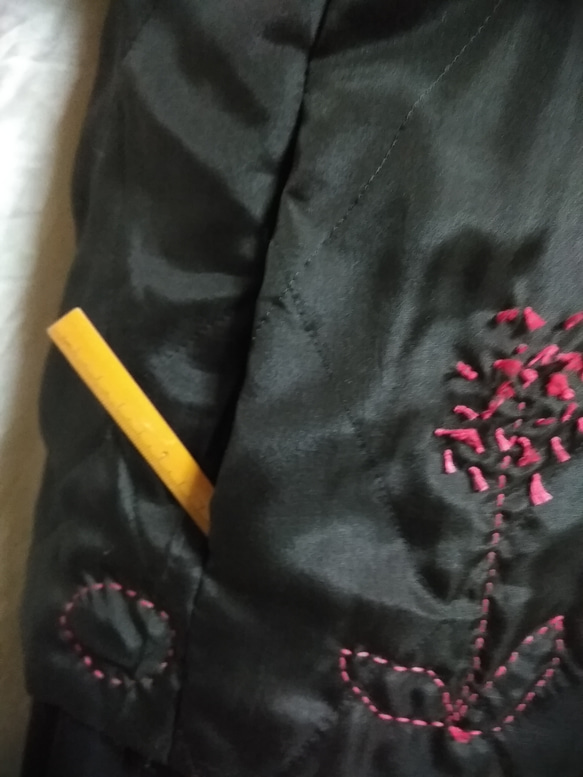 着物リメイク※男物羽織と女物羽織裏からリバーシブルキルティングベスト 7枚目の画像