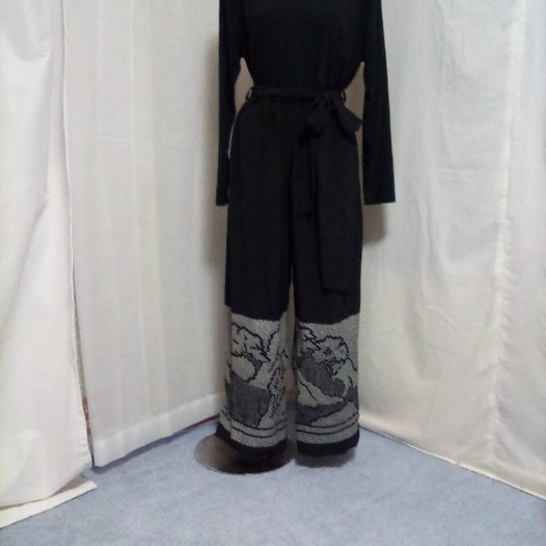 着物リメイク☆兵児帯からワイドパンツ キュロット・ワイドパンツ 着物