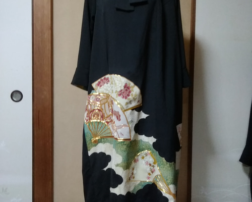 着物リメイク☆留袖からワンピース ワンピース 着物リメイク満里