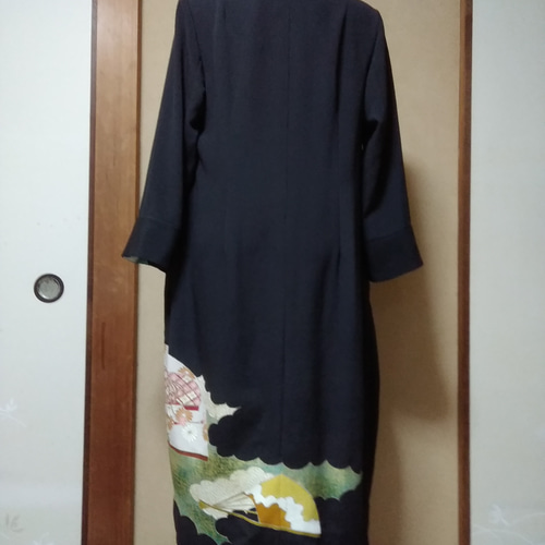 着物リメイク☆留袖からワンピース ワンピース 着物リメイク満里