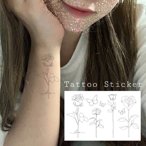 inkbox インクボックス メイビー バラ タトゥーシール ヘナ