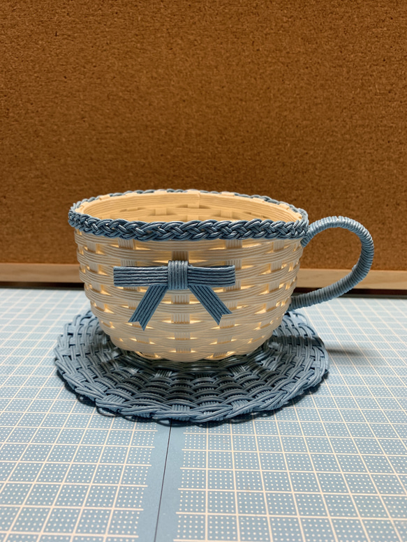 クラフトバンド カップ＆ソーサー② フリーボックス・小物入れ Kaori