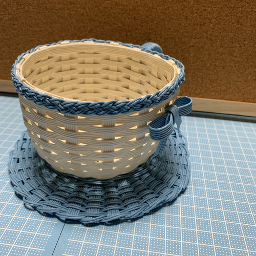 クラフトバンド　小物入れ クラフトバンド カップ＆ソーサー② フリーボックス・小物入れ Kaori