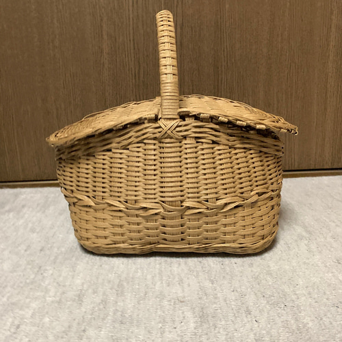クラフトバンド フタ付きピクニックバスケット フリーボックス