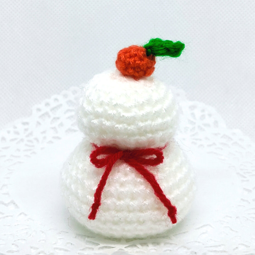 受注制作 あみぐるみ お正月セット かぎ針編み 2021 干支 牛 丑 鏡餅