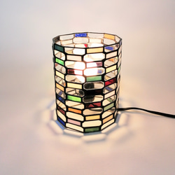 [huit]　照明　置き型　ライト　ステンドグラス　リラックス　ラッキーモチーフ　アンティーク　 3枚目の画像