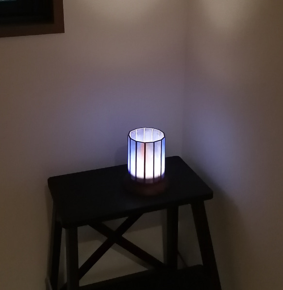 LEDセンサー　ライト　置型　フットライト　照明 　ステンドグラス　[モネの暁]　　ランプ　　 8枚目の画像