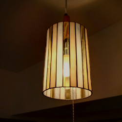[リュミエール]　ステンドグラス　ペンダントライト　照明　ランプ　吊り下げ　ライト　灯り　癒し　リラックス　ナチュラル 2枚目の画像
