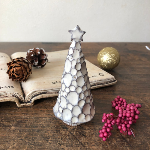 ☆陶器のクリスマスツリー 大A クリスマスツリー こまもん工房