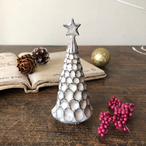 ☆陶器のクリスマスツリー 大C クリスマスツリー こまもん工房 ☆陶器のクリスマスツリー 大C クリスマスツリー こまもん工房