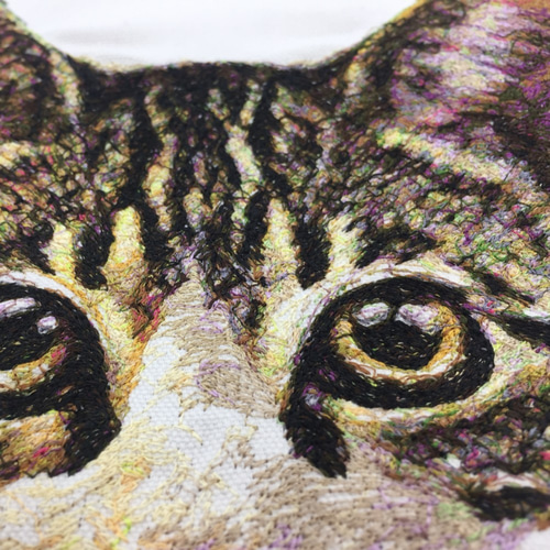 うちのニャンコ☆オーダー刺繍トートバッグ｜フルカラーフォト