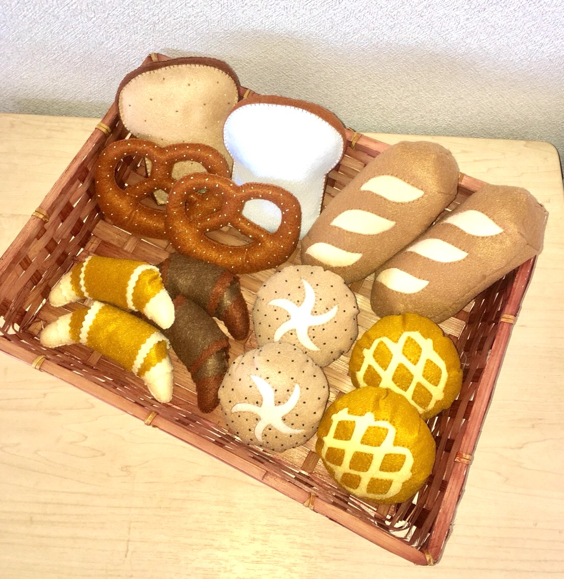 受注製作/フェルトのパン屋さんスペシャルセット/全部で14コ