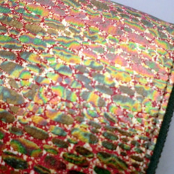 ハーフウオレット　革　玉虫色 2枚目の画像