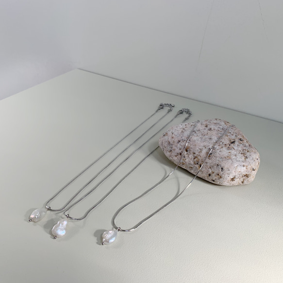 perl necklace パールネックレス[サージカルステンレス] 1枚目の画像