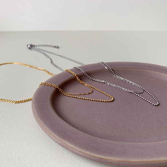 layered necklace <gold>［サージカルステンレス］ 3枚目の画像